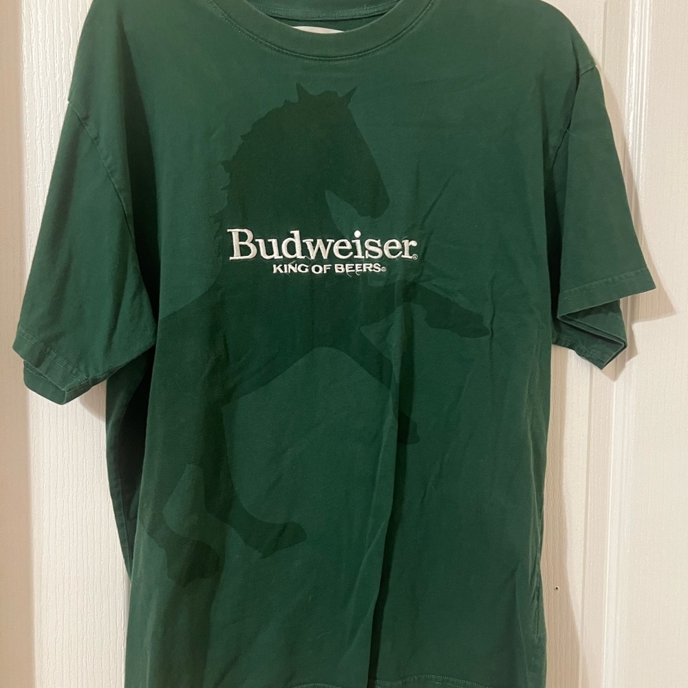 Budweiser Forest Green Short-Sleeve Logo Tee